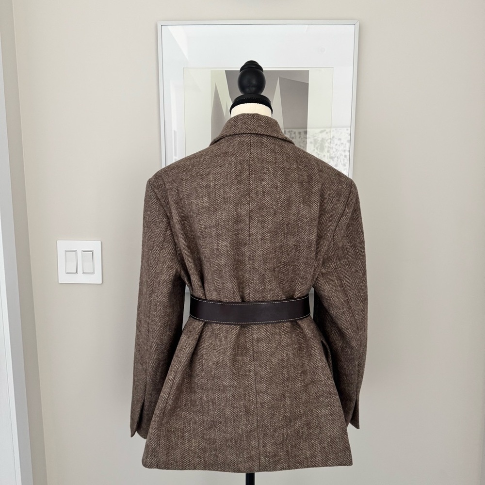 Zara Brown Blazer Jacket - Picture 6 of 15